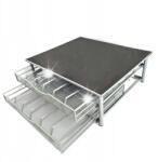  Organizer Kávékapszula Fiók Pohár Tárolás Szürke K11 (447909226)