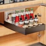  Kihúzható Konyhai Fiók Teleszkópos Rendszerező Fekete 30 CM (pbty)