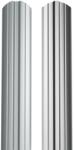 BILKA Sipca metalica pentru gard BILKA model Berna Argintiu Ral 9006 Lucios 105 mm 0.45 mm 100cm (25384)