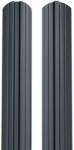 BILKA Sipca metalica pentru gard BILKA model Berna Gri Antracit Dublu Ral 7016 Lucios 105 mm 0.40 mm 100cm (25528)