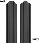 BILKA Sipca metalica pentru gard BILKA Gri Antracit Dublu Ral 7016 Lucios 92.9 mm 0.40 mm 100cm (24793)