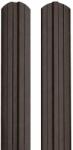 BILKA Sipca metalica pentru gard BILKA model Berna Maro Inchis Dublu Ral 8019 Mat 0.40 mm 100cm (24990)