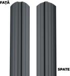 BILKA Sipca metalica pentru gard BILKA model Berna Gri Grafit Dublu Ral 7024 Mat 0.40 mm 100cm (25025)