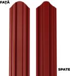 BILKA Sipca metalica pentru gard BILKA Rosu Maroniu Dublu Ral 3009 Lucios 92.9 X 0.60 mm 100cm (17820)