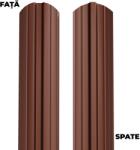 BILKA Sipca metalica pentru gard BILKA model Berna Maro Dublu Ral 8017 Lucios 105 mm 0.40 mm 100cm (25563)