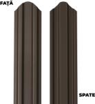 BILKA Sipca metalica pentru gard BILKA Maro Inchis Dublu Ral 8019 Lucios 92.9 X 0.60 mm 100cm (17924)