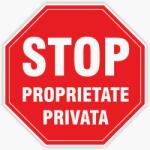 Creative Sign Indicator proprietate privata, Pvc 2Mm
