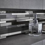 COLOURS Mozaic interior, alb, sticla si aluminiu, dreptunghiular, 29.4 x 29.8 cm x 8 mm GoodHome Palermio