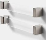 GOODHOME Set manere GOODHOME Mulco, aluminiu, 20.7 cm, transparent, 2 bucati