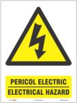 Creative Sign Indicator Bilingv Pericol Electric Creative Sign