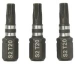 Erbauer Biti hexagonali ERBAUER, T20, 25mm, 3buc, negru Set capete bit, chei tubulare