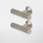 GOODHOME Set manere GOODHOME Sumac, aluminiu, 6 cm, argintiu, 2 bucati