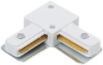 HOROZ Conector in forma de L HOROZ, 1 circuit, 7 x 2 x 7 cm, IP20, aluminiu/plastic, alb
