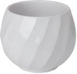 GoodHome Ghiveci din argila, alb, forma rotunda, 26, 5 cm diametru GoodHome