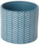 GoodHome Ghiveci din argila, albastru, forma rotunda, 16 cm diametru GoodHome