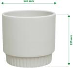 Verve Ghiveci din Argila, Alb, 14.5 cm Verve
