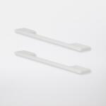 GOODHOME Set manere GOODHOME Cacao, aluminiu, 22 cm, alb, 2 bucati