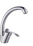Reecomer Baterie bucatarie Reecomer Malaga M40-BL, tip lebada, alama sanitara, crom