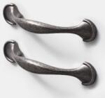 GOODHOME Set manere GOODHOME Ezov, aliaj aluminiu, 11.8 cm, gri, 2 bucati
