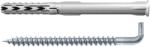 Fischer Diblu carlig FISCHER SXR, nylon, cu surub, 6 x 60 mm, 2 bucati