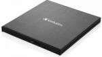 Verbatim Unitate optică externă VERBATIM Slimline DVD-RW USB-C Negru (43886)