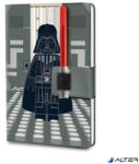 LEGO Jegyzetfüzet, 230x160 mm, pontrácsos, 96 lap, keményfedeles, fénykard zseléstollal (53492) - alter