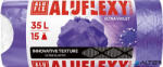 Alufix Szemeteszsák, zárószalagos, LDPE, illatosított, 35 l, 15 db, 53x53 cm, 20 , ALUFIX "Aluflexy", lila (MSZ3515ALUFLEXYVIO) - alter