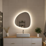 Artforma Oglindă decorativă LED cu formă neregulată 54x54 cm cu lumină neutră 4500K