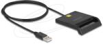 DeLock Cititor de carduri inteligente USB 2.0 Delock pentru carduri inteligente cu cip de contact (91724)