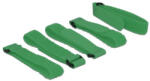 Delock Închidere cu cârlig și buclă L 300 mm x l 20 mm 5 buc cu buclă verde (18706)