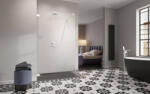 Radaway Essenza Pro White Walk-in fehér zuhanyfal 145 átlátszó