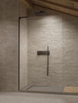Radaway Modo SL II Black Walk-in fekete zuhanyfal 115 átlátszó jobbos - szerelvenycenter - 212 000 Ft