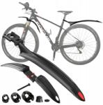 Fit4Med Kerékpár sárvédők, Univerzális, Elöl és hátul, 2 darabos készlet, 24-29 colos kerekekhez, Polipropilén anyag, Fényvisszaverő elemek, Szög állítás, Gyorskioldó rendszer, Fekete (1419)