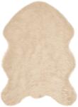 vidaXL Műgyapjú Szőnyeg Tafalla Bézs 60 x 90 cm Poliészter 42021497 (42021497)