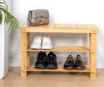  Bambusz cipőpad, cipőtartó tároló rendszer, natúr