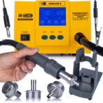  AirFlow X Rosfix 1300W Érintőképernyős LCD TurboPro - SMD Forrasztóállomás | 3 Csatorna | Érintőképernyő | Kefe nélküli turbina | Automatikus alvó üzemmód | Ólommentes