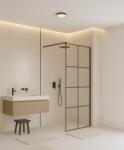 InspiroDesign Moon 90 cm Walk-in zuhanyfal, fekete ZUH1373 (ZUH1373)