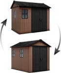 Keter Newton Plus wide 9x7, 5 barna kerti ház padlóval (612041)