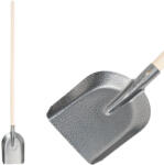 Strend Pro Lapát, Strend Pro Garden S504-4. WH, szürke, 150 cm, 27 x 22 cm, acél fej, fa nyél, egyenes (TC211565)