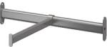 GOODHOME Bara suspendata frontala GoodHome Atomia, gri, otel, 46.3 cm Garderoba