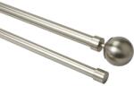 GOODHOME Set galerie dubla extensibila GoodHome Athens, metal, 120-210 cm, gri