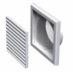 VENTS Grila pentru ventilatie cu plasa insecte, plastic, 100 mm, alb