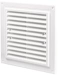 VENTS Grila pentru ventilatie cu plasa insecte, plastic, 350 x 350 mm, alb