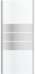 GoodHome Paravan dus GOODHOME, aluminiu, sticla transparenta, 97.5x195 cm, crom