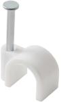 Diall Cui clips DIALL, 9 mm, 25 bucati, alb