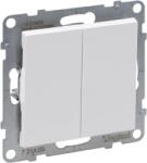 Legrand Intrerupator dublu, 10AX, term aut. alb