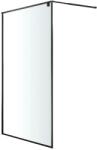 GoodHome Paravan dus walk-in GoodHome Ezili, aluminiu, sticla securizata 6mm, 100 x 195 cm, negru
