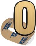 Creative Sign Cifra 0, ABS, Gravat, Auriu, M6 Creative Sign