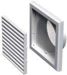 VENTS Grila pentru ventilatie cu plasa insecte, plastic, 125 mm, alb