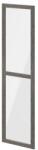 GOODHOME Usa dresing transparenta, sticla, gri stejar, 50 x 187 cm GoodHome Atomia Garderoba